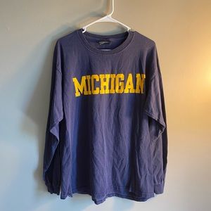 Vintage Michigan Long Sleeve T Shirt